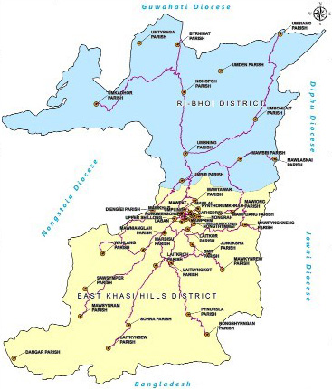 Archdiocese Territory Map